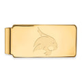 Sterling Silver Gold-plated LogoArt Texas State University Bobcat Money Clip