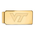 10k Gold LogoArt Virginia Tech V-T Money Clip