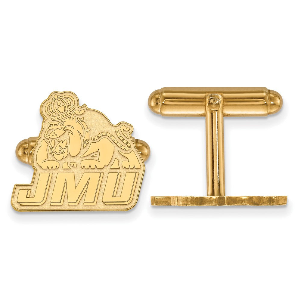 Sterling Silver Gold-plated LogoArt James Madison University Cuff Links