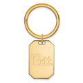 Sterling Silver Gold-plated LogoArt University of Pittsburgh Key Ring