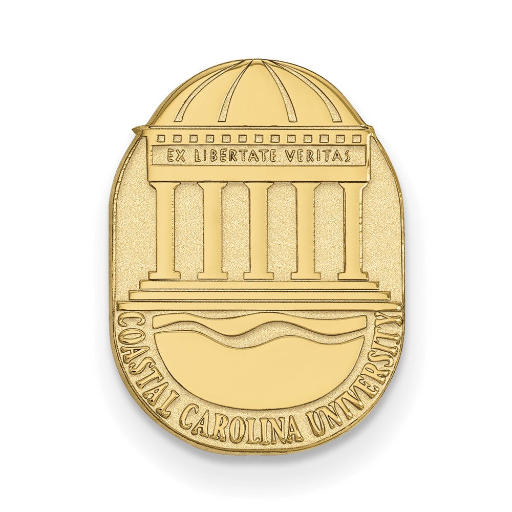14k Gold LogoArt Coastal Carolina University Crest Lapel Pin