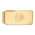 Sterling Silver Gold-plated NHL LogoArt Chicago Blackhawks Money Clip