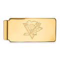 10k Gold NHL LogoArt Pittsburgh Penguins Money Clip