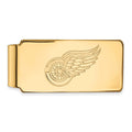 10k Gold NHL LogoArt Detroit Red Wings Money Clip