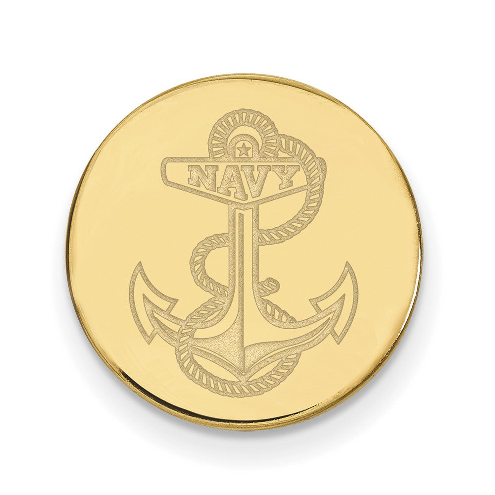 14k Gold LogoArt US Naval Academy Anchor Lapel Pin