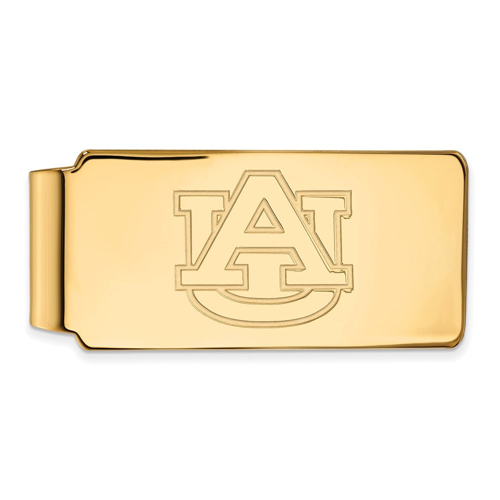 Sterling Silver Gold-plated LogoArt Auburn University Money Clip