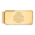 Sterling Silver Gold-plated LogoArt The Ohio State University Money Clip