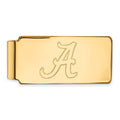 10k Gold LogoArt University of Alabama Money Clip