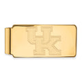 Sterling Silver Gold-plated LogoArt University of Kentucky U-K Money Clip