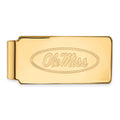 10k Gold LogoArt University of Mississippi Ole Miss Money Clip