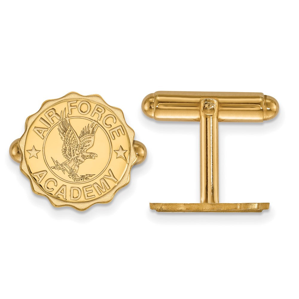 14k Gold LogoArt United States Air Force Academy Crest Cuff Links