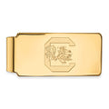 Sterling Silver Gold-plated LogoArt University of South Carolina Money Clip