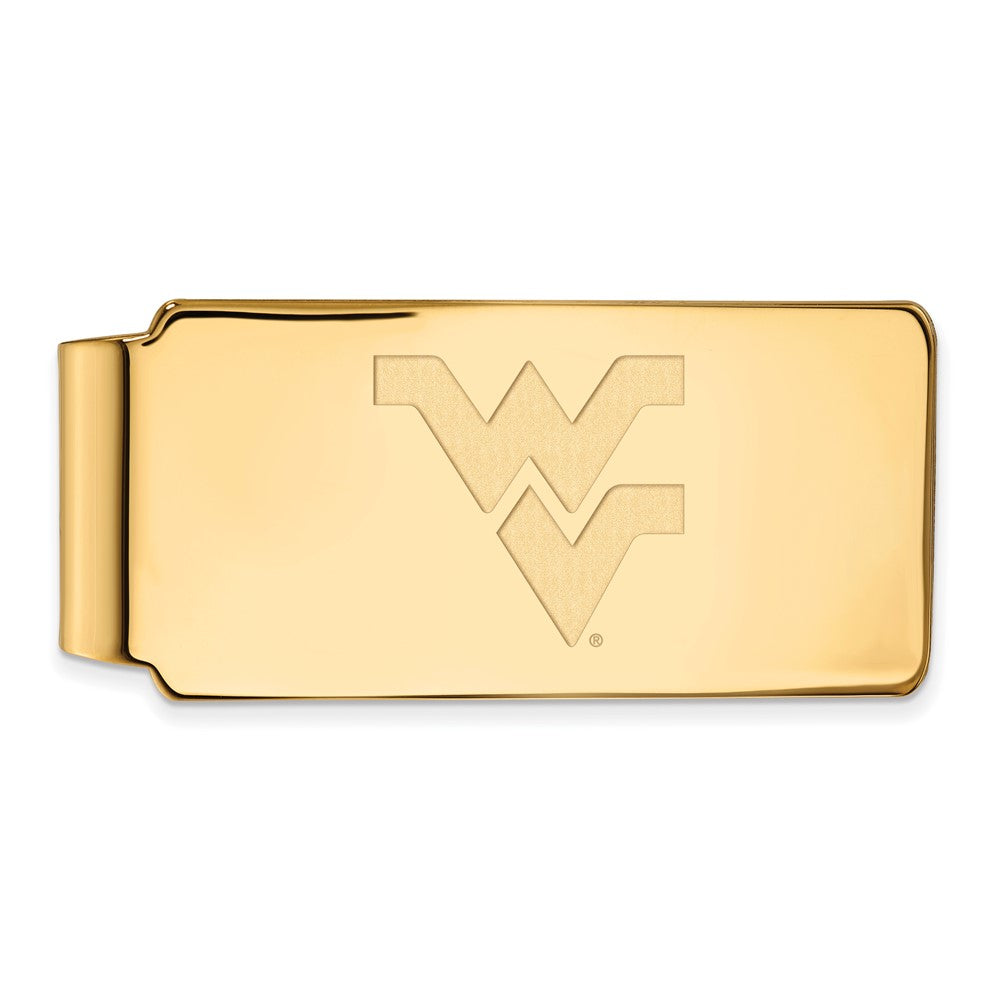 10k Gold LogoArt West Virginia University W-V Money Clip