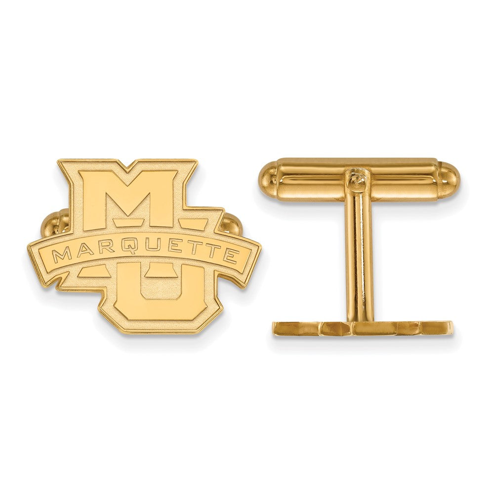 Sterling Silver Gold-plated LogoArt Marquette University Cuff Links