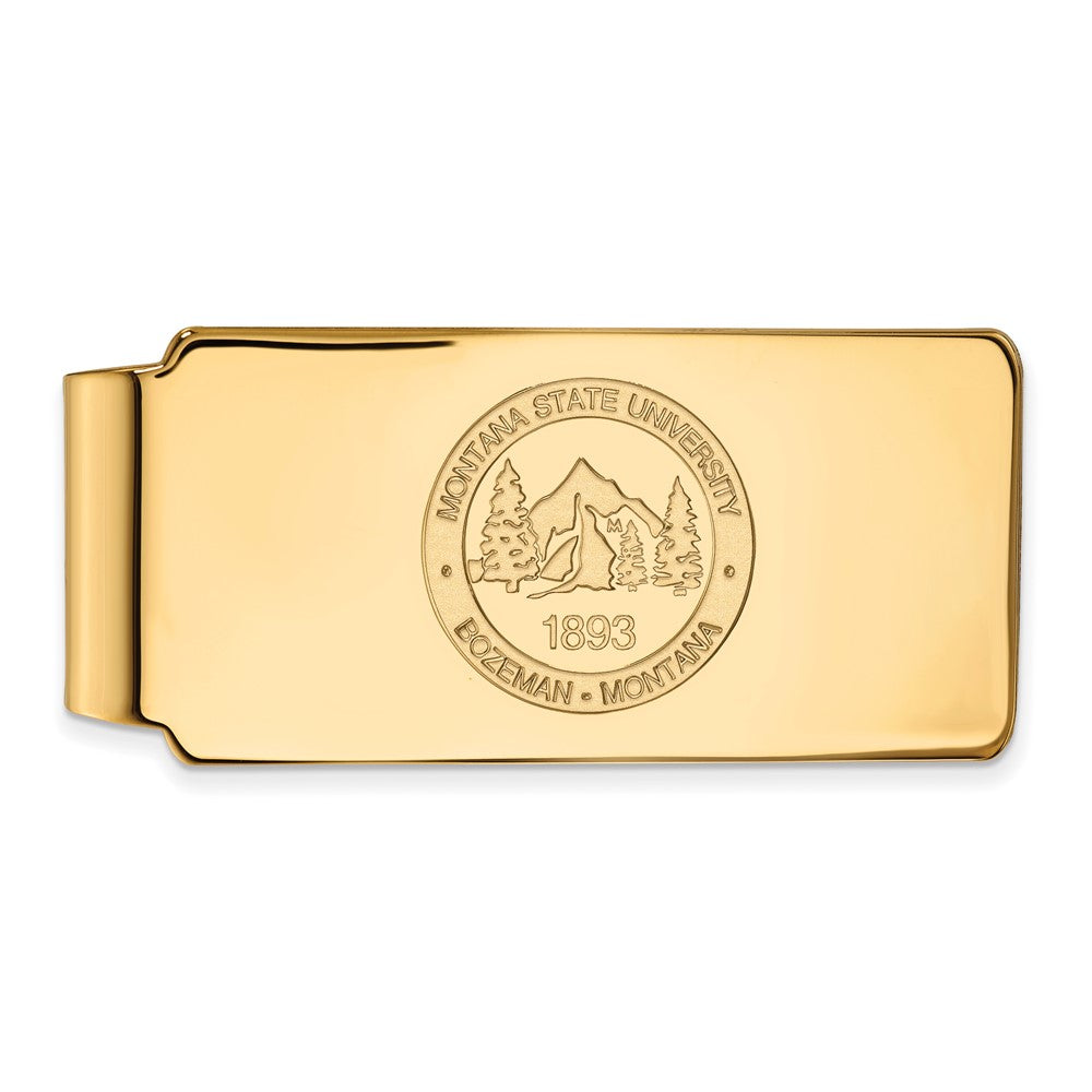 10k Gold LogoArt Montana State University Crest Money Clip