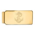 10k Gold LogoArt US Naval Academy Anchor Money Clip