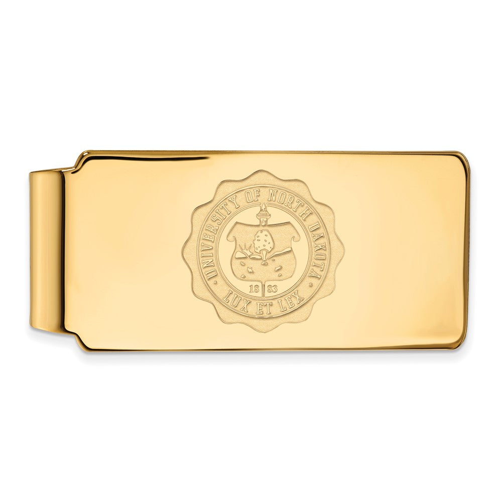 10k Gold LogoArt University of North Dakota Crest Money Clip