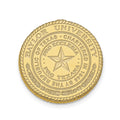 Sterling Silver Gold-plated LogoArt Baylor University Crest Lapel Pin