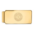 Sterling Silver Gold-plated LogoArt Baylor University Crest Money Clip