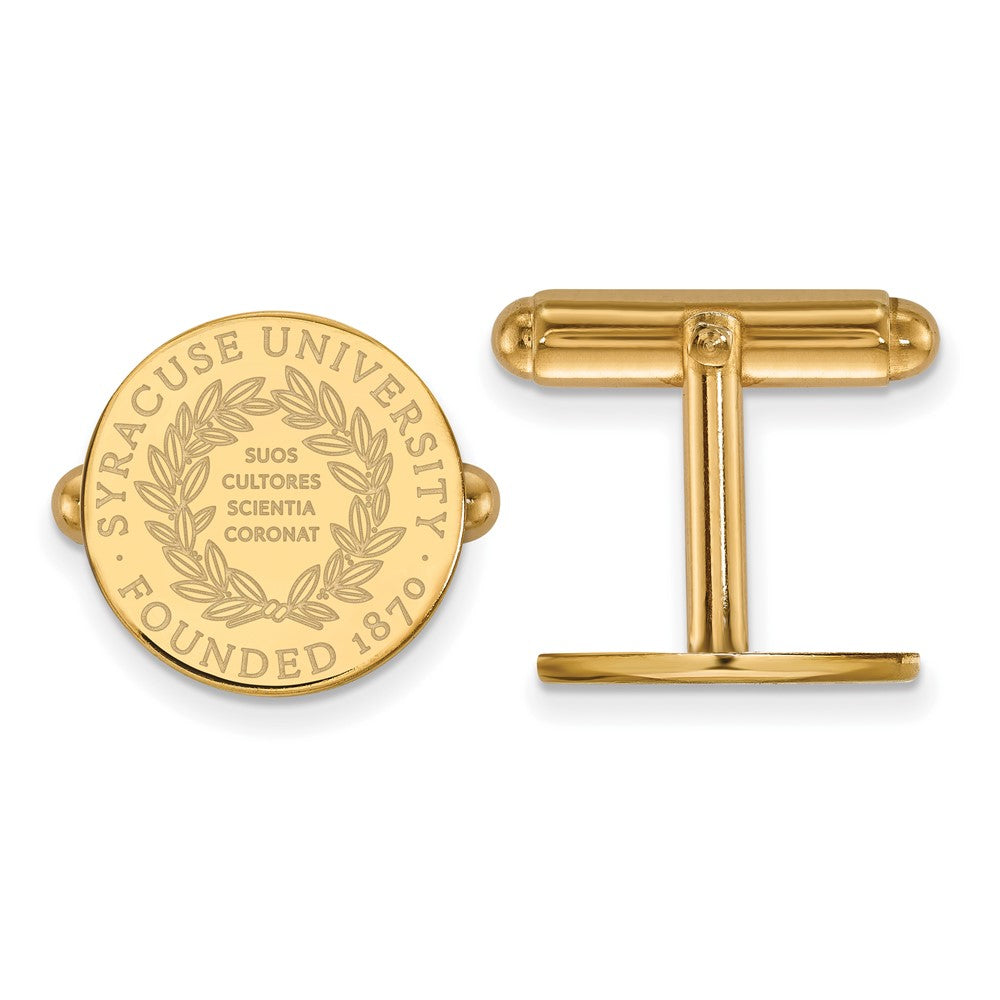 14k Gold LogoArt Syracuse University Crest Cuff Links