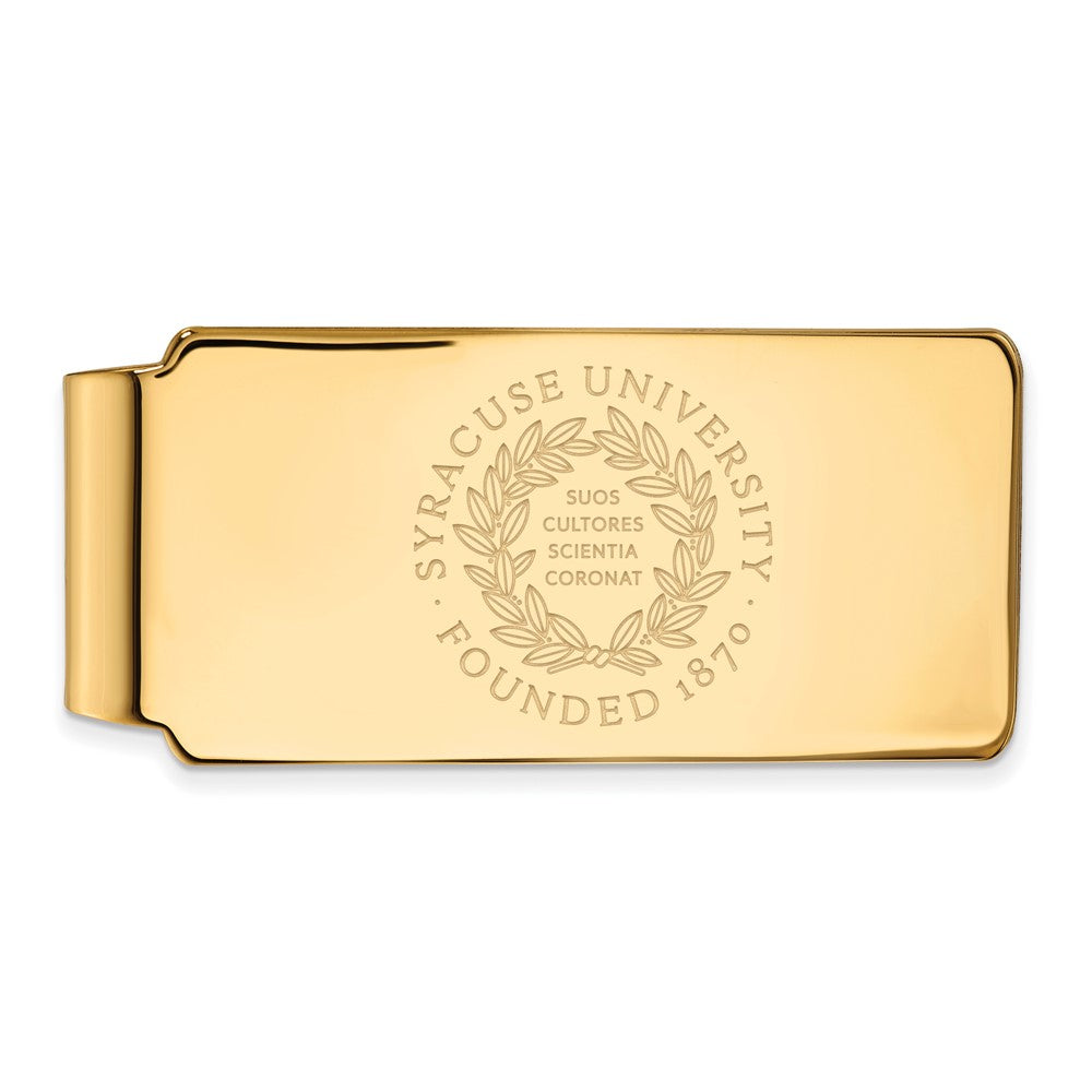 10k Gold LogoArt Syracuse University Crest Money Clip