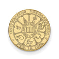 Sterling Silver Gold-plated LogoArt University of Nebraska Crest Lapel Pin