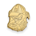 Sterling Silver Gold-plated LogoArt University of Georgia Bulldog Lapel Pin
