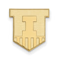 14k Gold LogoArt University of Illinois Victory Badge Lapel Pin