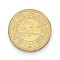 14k Gold LogoArt West Virginia University Crest Lapel Pin