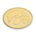 14k Gold LogoArt University of Iowa Hawk Oval Lapel Pin