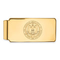 Sterling Silver Gold-plated LogoArt Georgia Institute of Technology Crest Money Clip