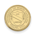 Sterling Silver Gold-plated LogoArt University of North Carolina Crest Lapel Pin