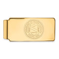 10k Gold LogoArt University of North Carolina Crest Money Clip