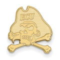 14k Gold LogoArt East Carolina University Pirate Lapel Pin