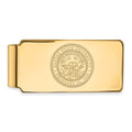 Sterling Silver Gold-plated LogoArt Kansas State University Crest Money Clip