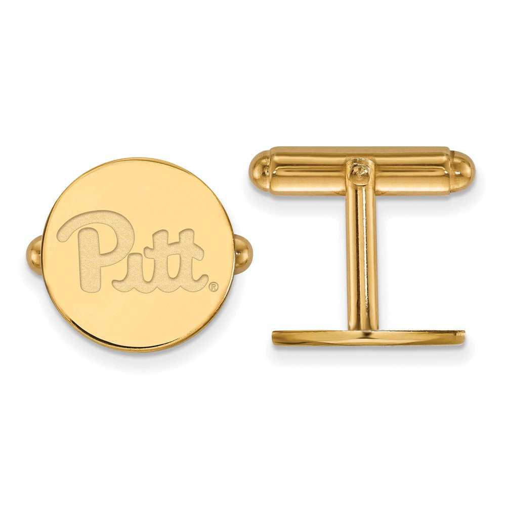 14k Gold LogoArt University of Pittsburgh Cuff Links