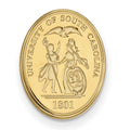 Sterling Silver Gold-plated LogoArt University of South Carolina Crest Lapel Pin