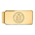 Sterling Silver Gold-plated LogoArt Virginia Tech Crest Money Clip