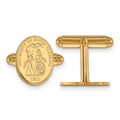 Sterling Silver Gold-plated LogoArt University of South Carolina Crest Cuff Links