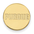 Sterling Silver Gold-plated LogoArt Purdue University Block Type Lapel Pin