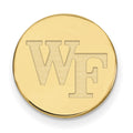 Sterling Silver Gold-plated LogoArt Wake Forest University W-F Lapel Pin