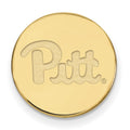 Sterling Silver Gold-plated LogoArt University of Pittsburgh Lapel Pin