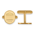 14k Gold LogoArt University of Mississippi 1848 Crest Cuff Links