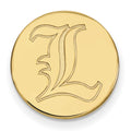 Sterling Silver Gold-plated LogoArt University of Louisville Letter L Lapel Pin