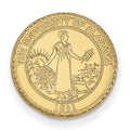 14k Gold LogoArt University of Alabama Crest Lapel Pin
