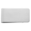 Rhodium-plated Kelly Waters Satin Rectangle Money Clip