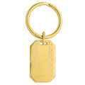Gold-plated Kelly Waters with Engraveable Area Florentine Key Ring