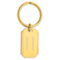 Gold-plated Kelly Waters with Engraveable Area Key Ring