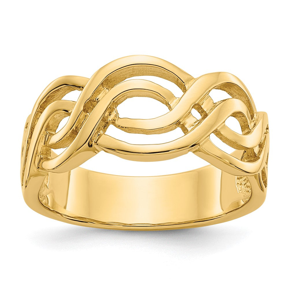 14k Infinity Ring, Size 7