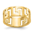 14k Greek Key Band, Size 5.5